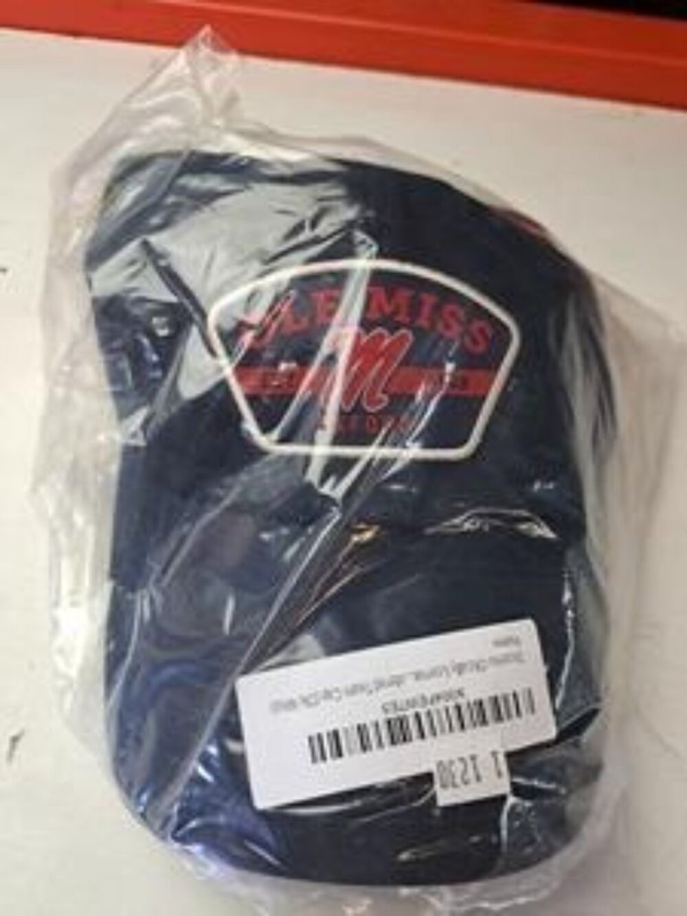 Ole Miss Navy Blue Oxford Adjustable Baseball Cap Embroidered Logo EST. 1848 - Picture 2 of 3